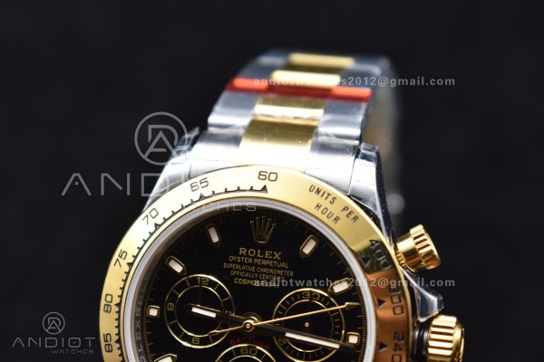 Daytona SS/YG TWF YG Bezel Black Dial on SS/YG Bra...