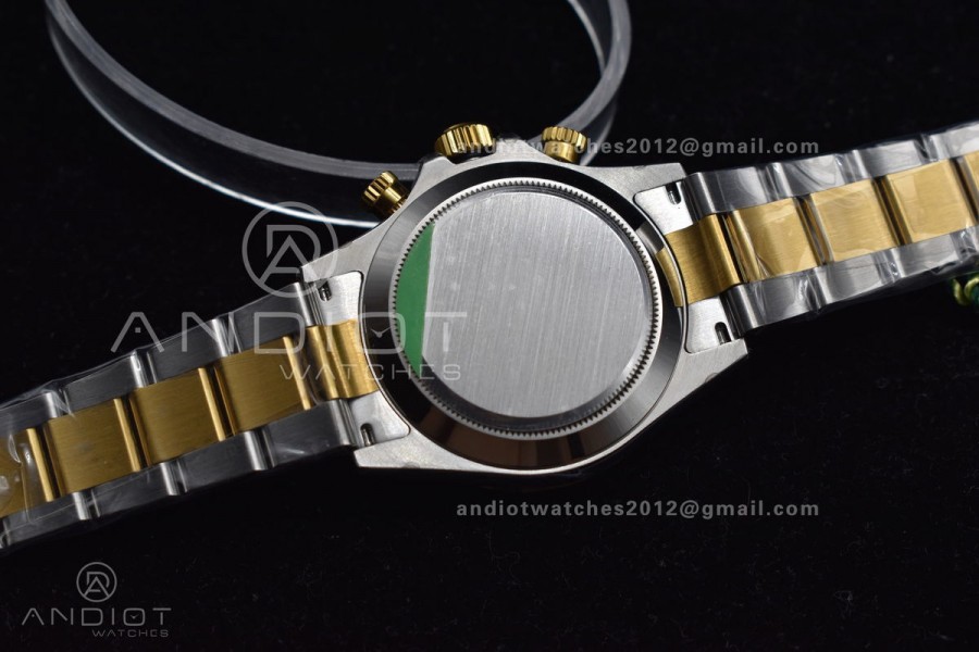 Daytona SS/YG TWF YG Bezel Black Dial on SS/YG Bracelet A7750