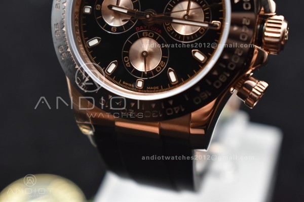 Daytona RG TWF Black Ceramic Bezle Black Dial on B...