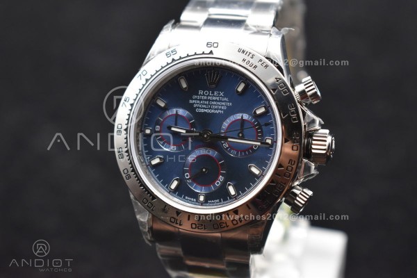Daytona SS TWF SS Bezle Blue Dial on SS Brcelet A4...