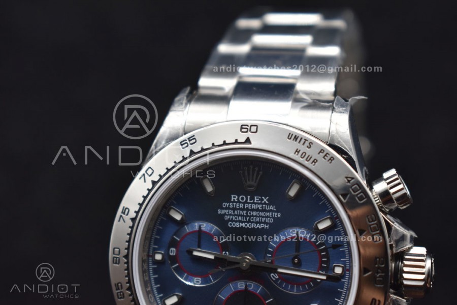 Daytona SS TWF SS Bezle Blue Dial on SS Brcelet A4130 