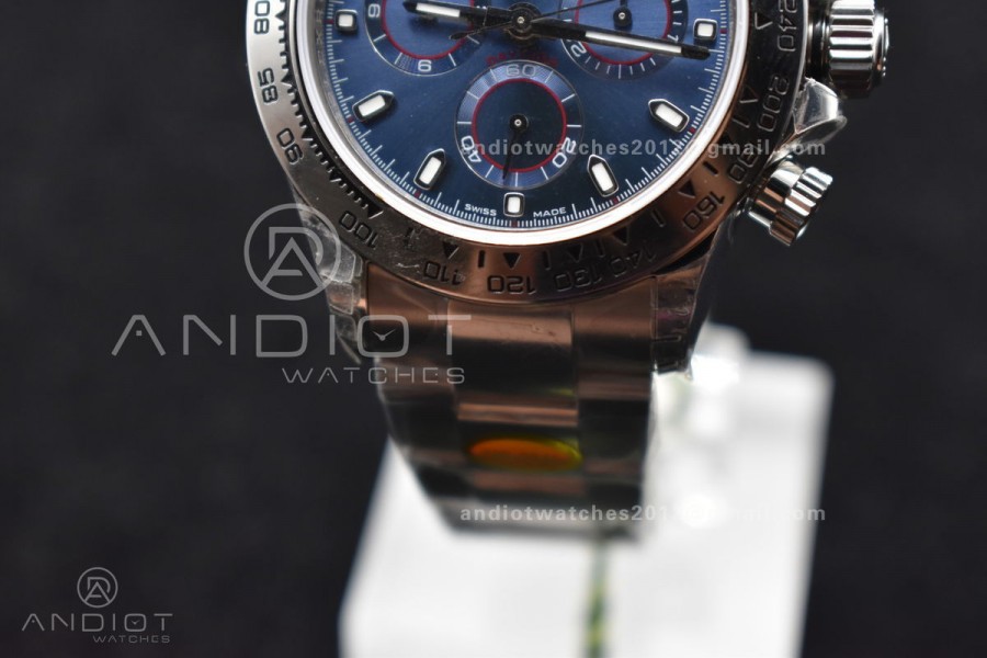 Daytona SS TWF SS Bezle Blue Dial on SS Brcelet A4130 