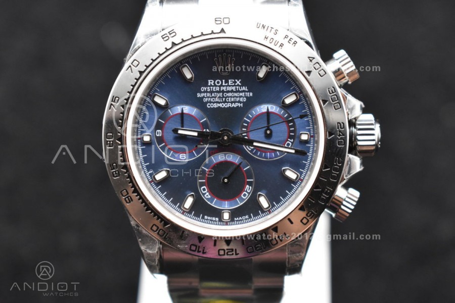 Daytona SS TWF SS Bezle Blue Dial on SS Brcelet A4130 
