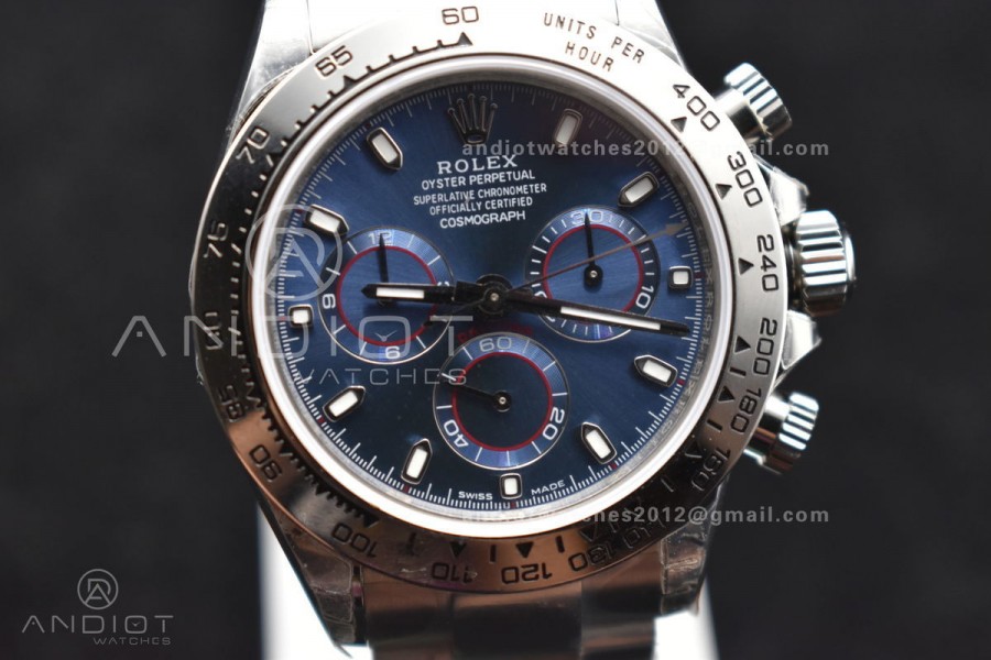 Daytona SS TWF SS Bezle Blue Dial on SS Brcelet A4130 