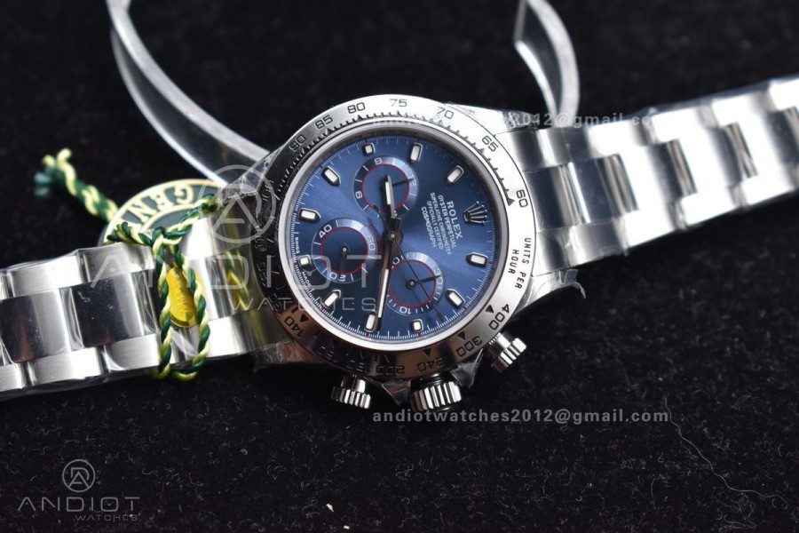 Daytona SS TWF SS Bezle Blue Dial on SS Brcelet A4130 