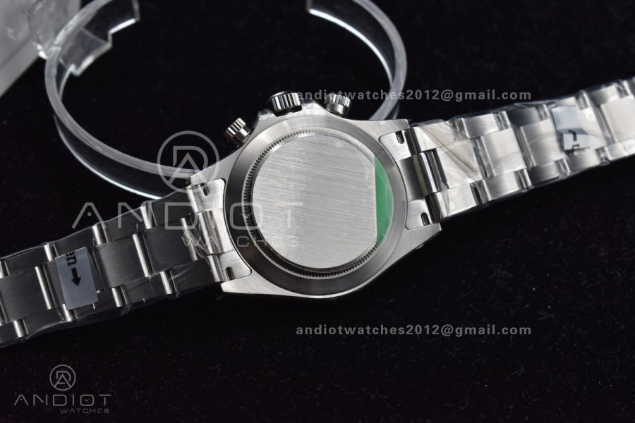 Daytona SS TWF SS Bezel Gray/Black Dial on SS Bracelet A7750
