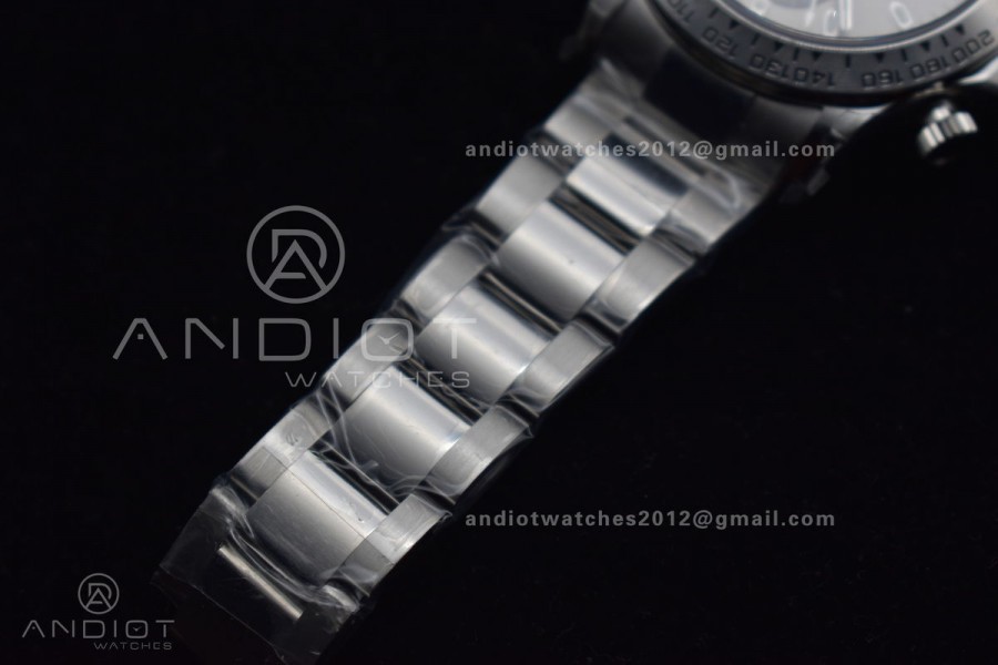 Daytona SS TWF SS Bezel Gray/Black Dial on SS Bracelet A7750
