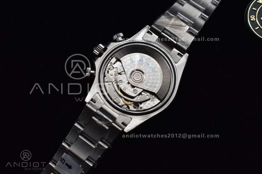 Daytona SS TWF SS Bezel Gray/Black Dial on SS Bracelet A7750