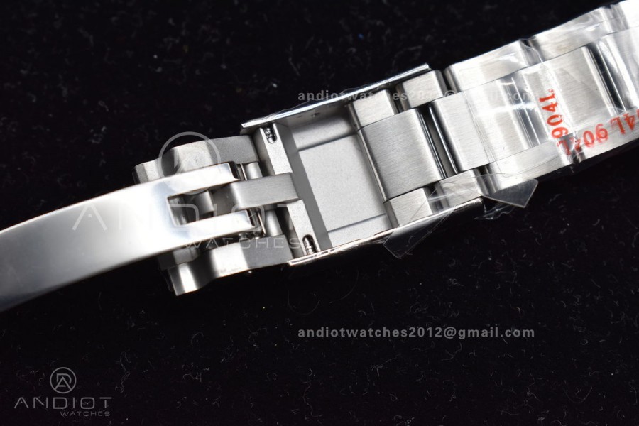 Daytona SS TWF Black Ceramic Bezel Black Dial on SS Bracelet A7750