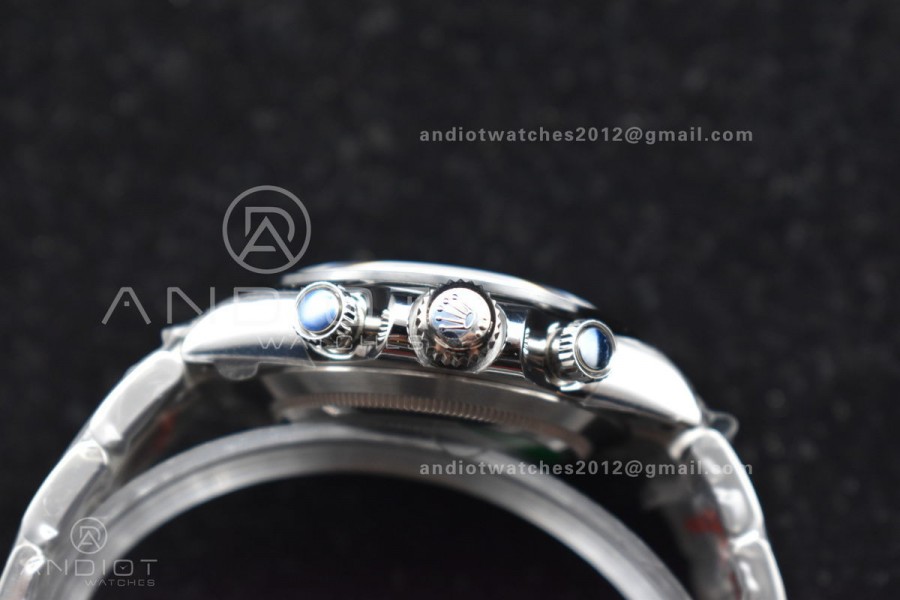 Daytona SS TWF Black Ceramic Bezle White Dial on SS Brcelet A4130 