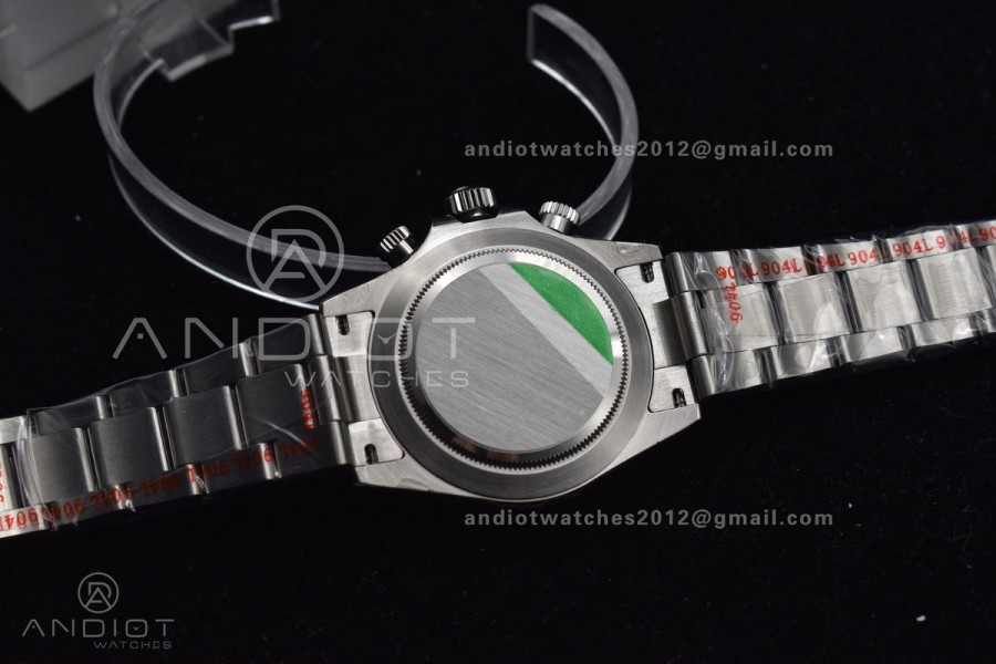 Daytona SS TWF Black Ceramic Bezle White Dial on SS Brcelet A4130 