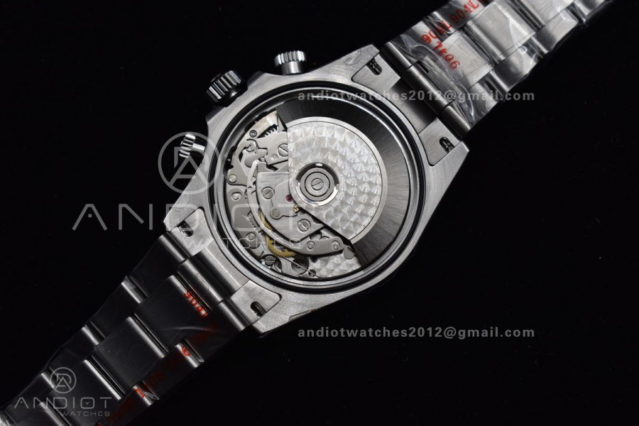 Daytona SS TWF Black Ceramic Bezle White Dial on SS Brcelet A4130 