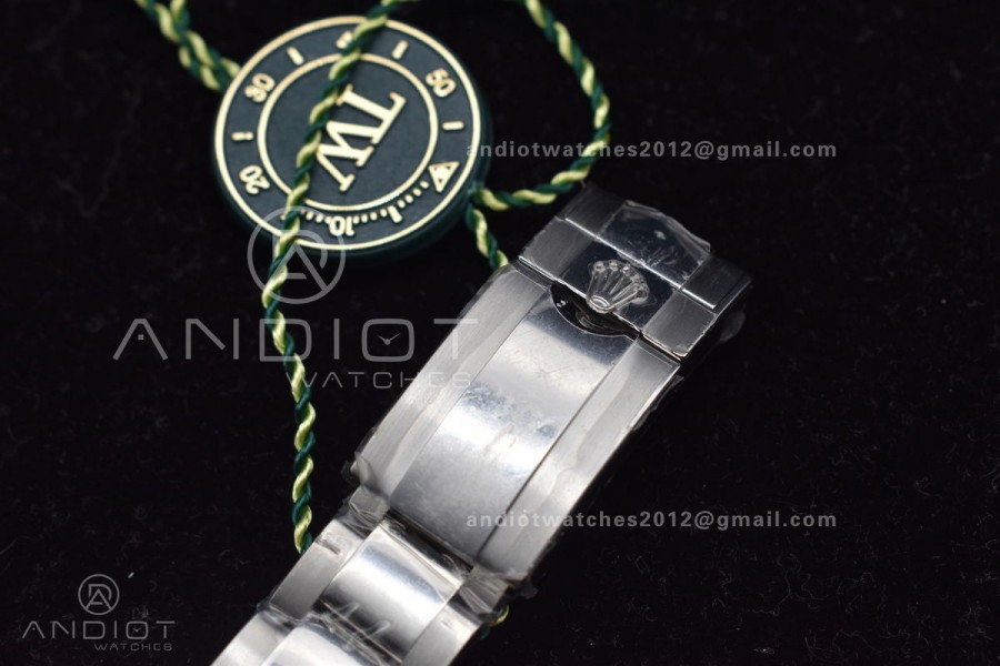 Daytona SS TWF Brown Ceramic Bezel Blue Dial on SS Bracelet A7750