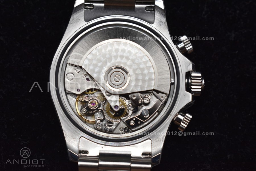Daytona SS TWF Brown Ceramic Bezel Blue Dial on SS Bracelet A7750