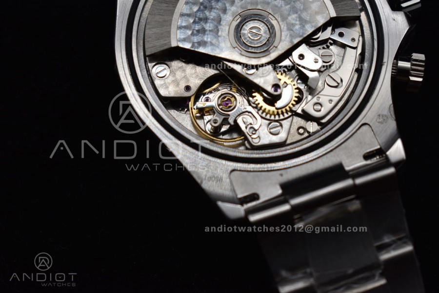 Daytona SS TWF Brown Ceramic Bezel Blue Dial on SS Bracelet A7750