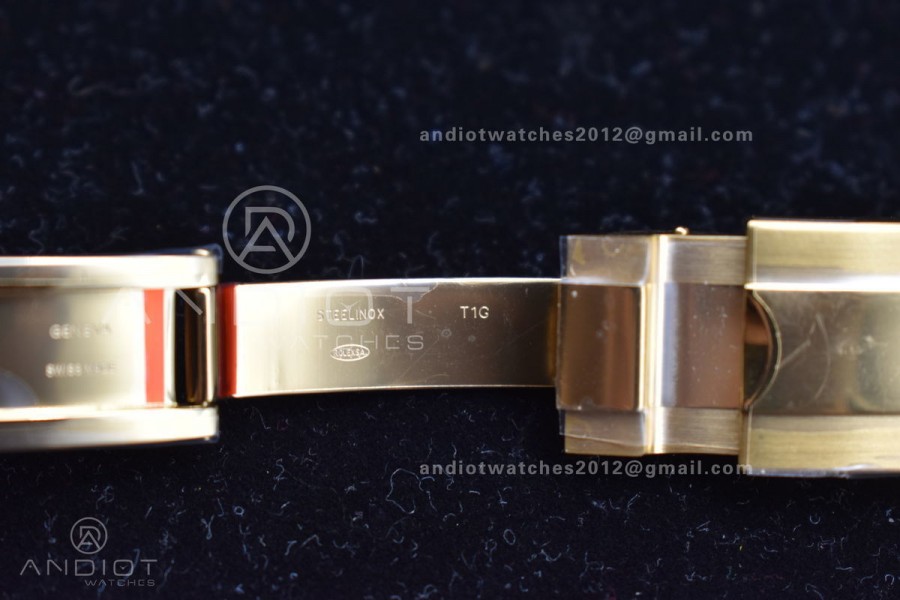 Daytona YG TWF YG Bezle Green Dial on YG Brcelet A7750