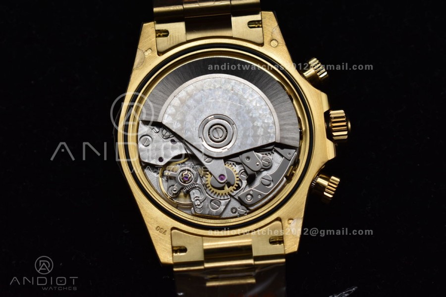 Daytona YG TWF YG Bezle Green Dial on YG Brcelet A7750