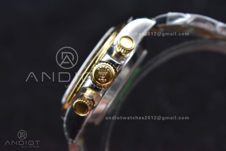 Daytona SS/YG TWF YG Bezel White Dial on SS/YG Bracelet A7750