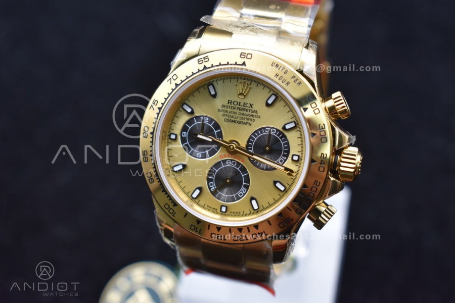 Daytona YG TWF YG Bezle YG/Black Dial on YG Brcelet A7750