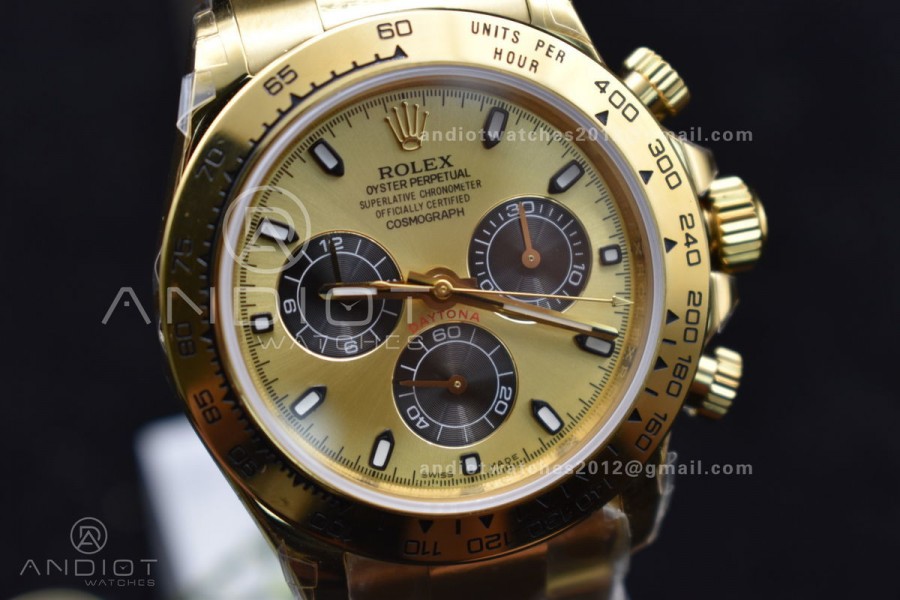 Daytona YG TWF YG Bezle YG/Black Dial on YG Brcelet A7750