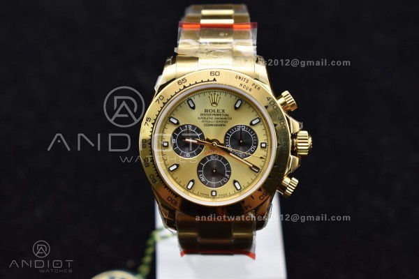 Daytona YG TWF YG Bezle YG/Black Dial on YG Brcele...