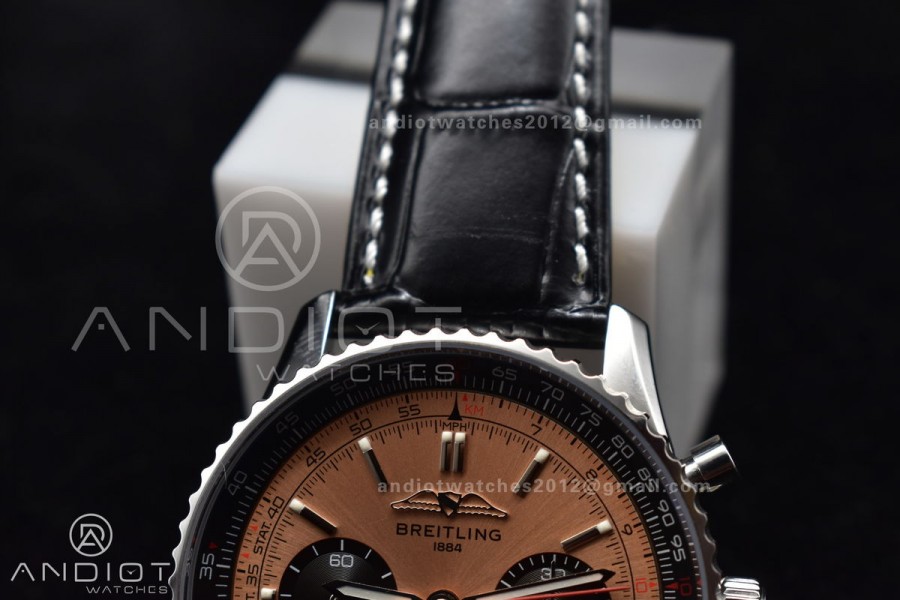Navitimer Chrono 43mm 1:1 Best Version SS/LE L-Orange/Blk BLS A7750