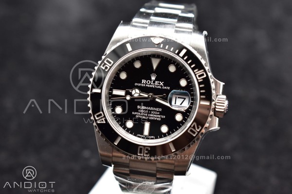 Submariner 116610 LN Black Ceramic C+F 904L 1:1 Be...