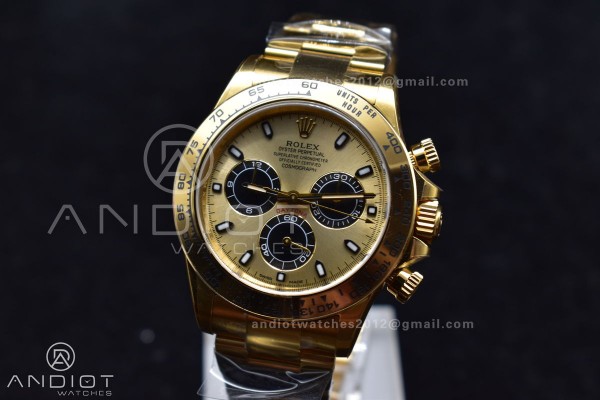 Daytona 116505 Clean 1:1 Best Edition YG Dial Blac...