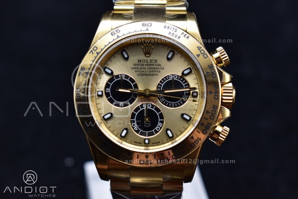 Daytona 116505 Clean 1:1 Best Edition YG Dial Blac...