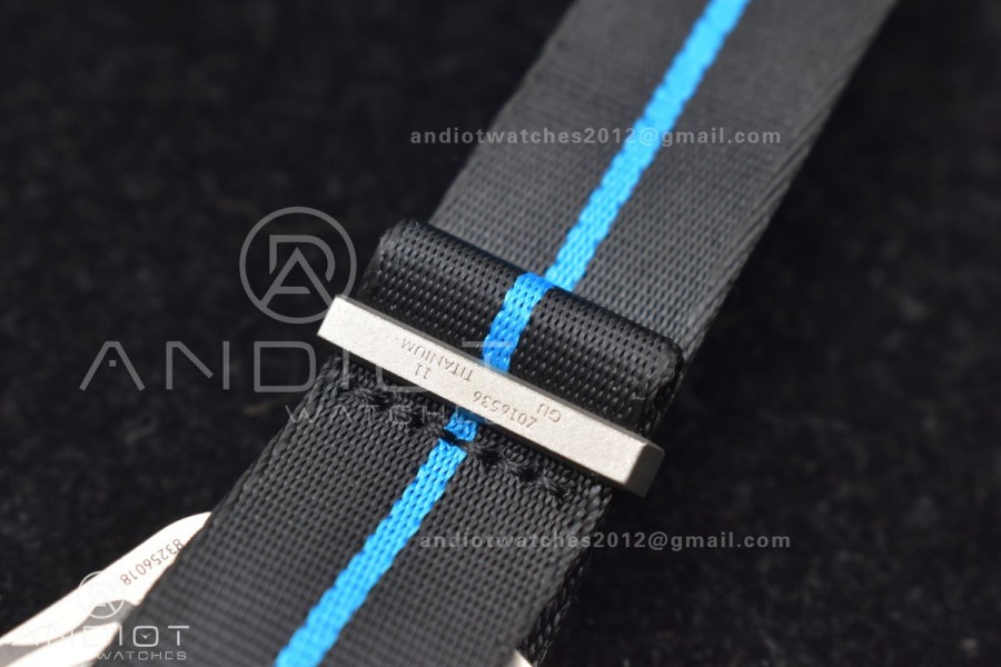 Seamaster 6000M Ultra Deep SS SBF 1:1 Best Edition Black Dial on Black Nylon Strap A8912 Super Clone