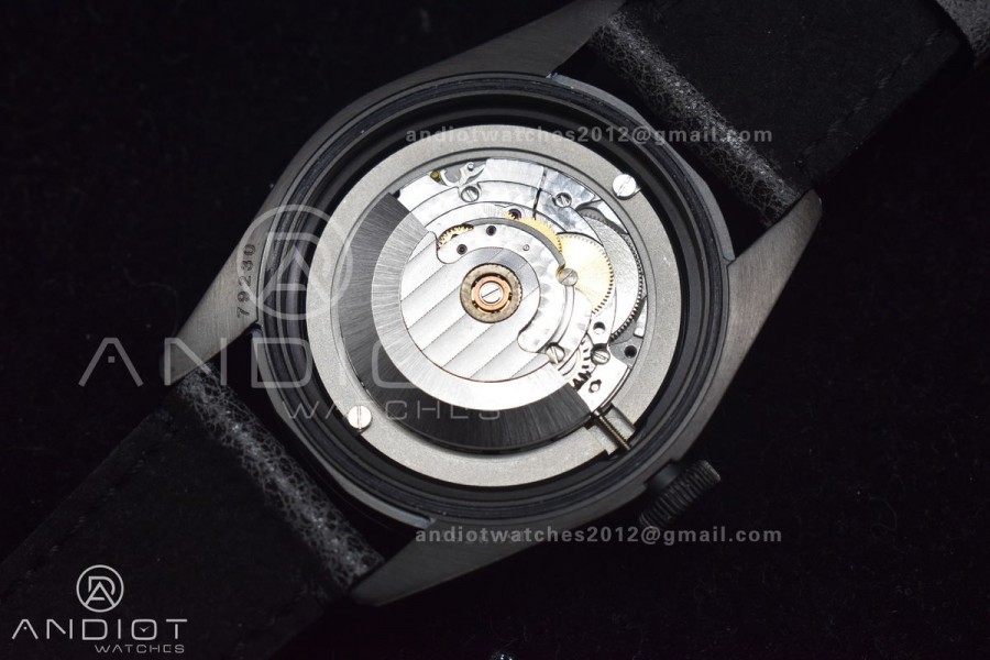 Heritage Black Bay Dark DLC ZF 1:1 Best Edition Black Bezel on Distressed Leather Strap A2824 V5
