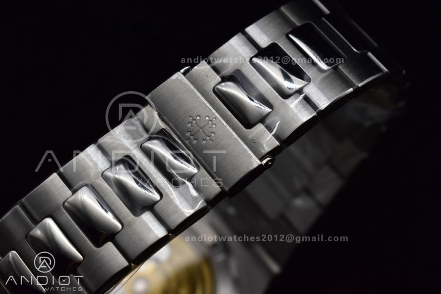 Nautilus 5711/1A 3KF 1:1 Best Edition Green Textured Dial On SS Bracelet A324 Super Clone V2