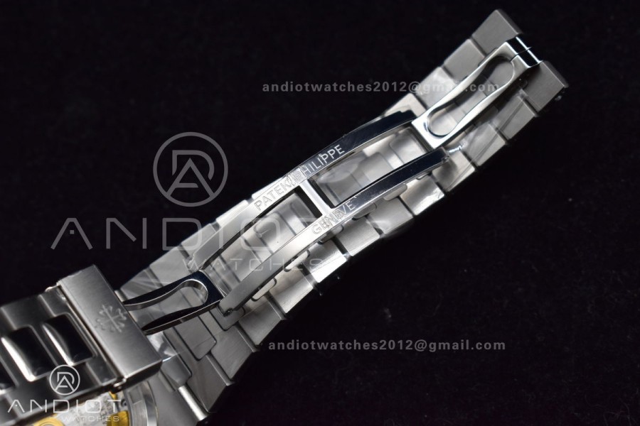 Nautilus 5711/1A 3KF 1:1 Best Edition Green Textured Dial On SS Bracelet A324 Super Clone V2