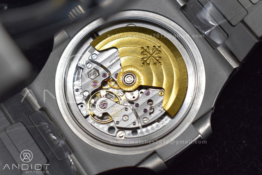 Nautilus 5711/1A 3KF 1:1 Best Edition Green Textured Dial On SS Bracelet A324 Super Clone V2