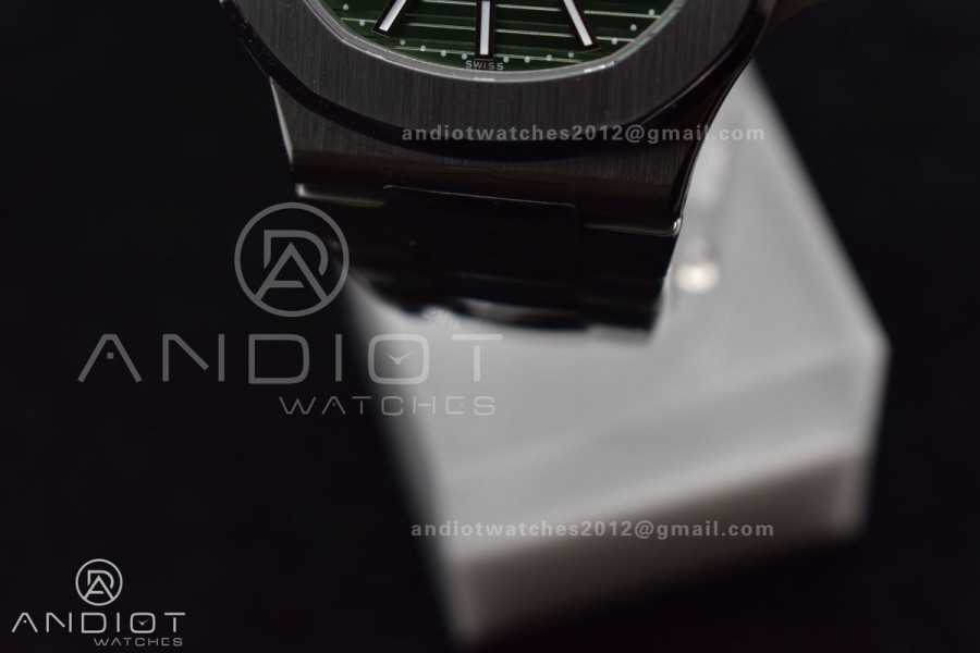 Nautilus 5711/1A 3KF 1:1 Best Edition Green Textured Dial On SS Bracelet A324 Super Clone V2