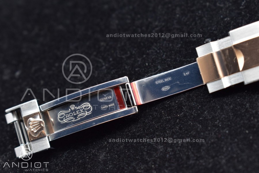 Yacht-Master 126621 Clean 1:1 Best Edition Rose Gold Plated 904L Steel Brown Dial On SS Bracelet VR3235