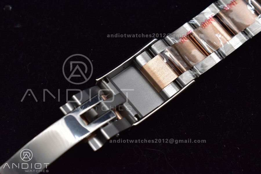 Yacht-Master 126621 Clean 1:1 Best Edition Rose Gold Plated 904L Steel Brown Dial On SS Bracelet VR3235