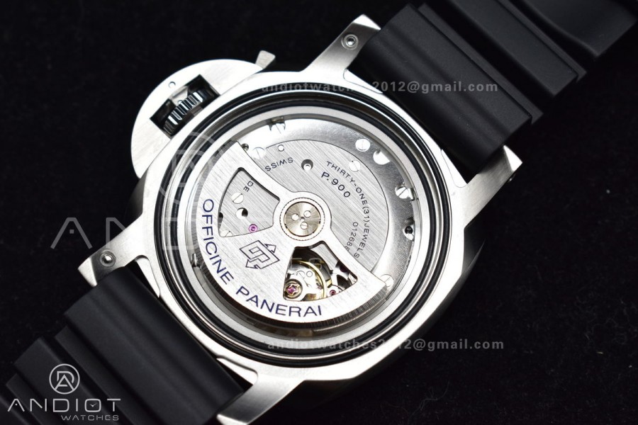 PAM1229 Y SBF 1:1 Best Edition Black Dial on Black Rubber Strap P900