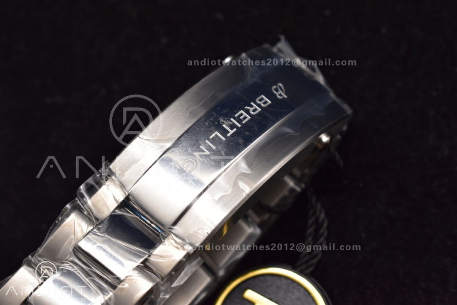 SuperOcean Automatic 44 TF 1:1 Best Edition Blue Ceramic Bezel Blue/White Dial on SS Bracelet A2824