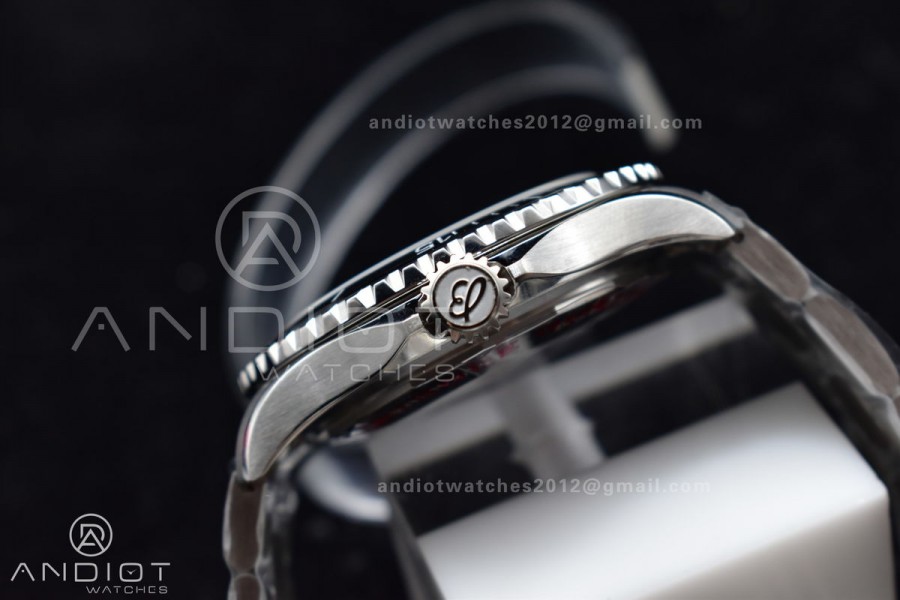 SuperOcean Automatic 44 TF 1:1 Best Edition Black/White Dial on SS Bracelet A2824