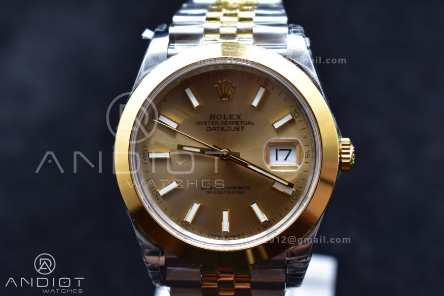 DateJust 41 126331 VSF 1:1 Best Edition 904L Steel Yellow Gold Dial On SS/YG Jubilee Bracelet VS3235