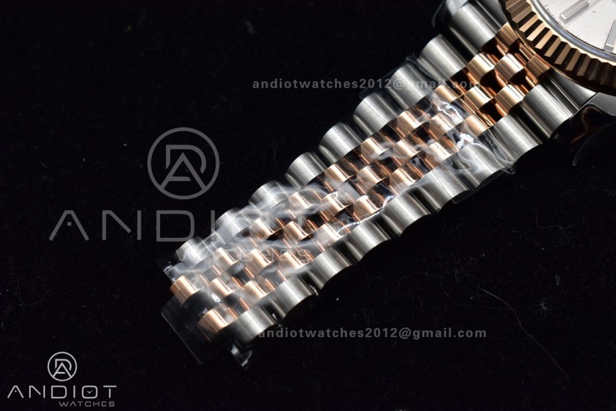 DateJust 41 126331 VSF 1:1 Best Edition 904L Steel Rose Gold Dial On SS/RG Jubilee Bracelet VS3235