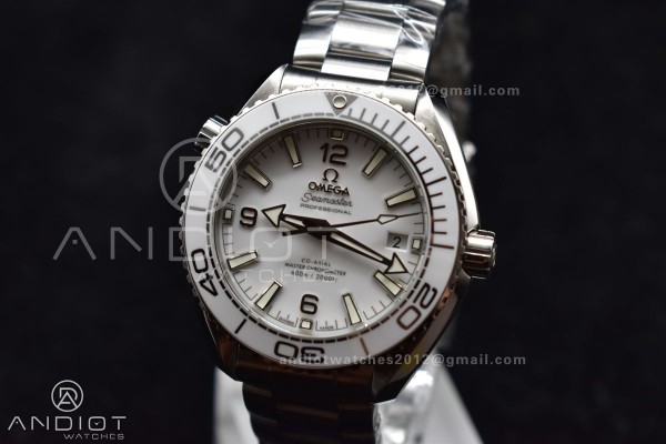 VS Factory White 39.5mm Seamaster Planet Ocean 600...