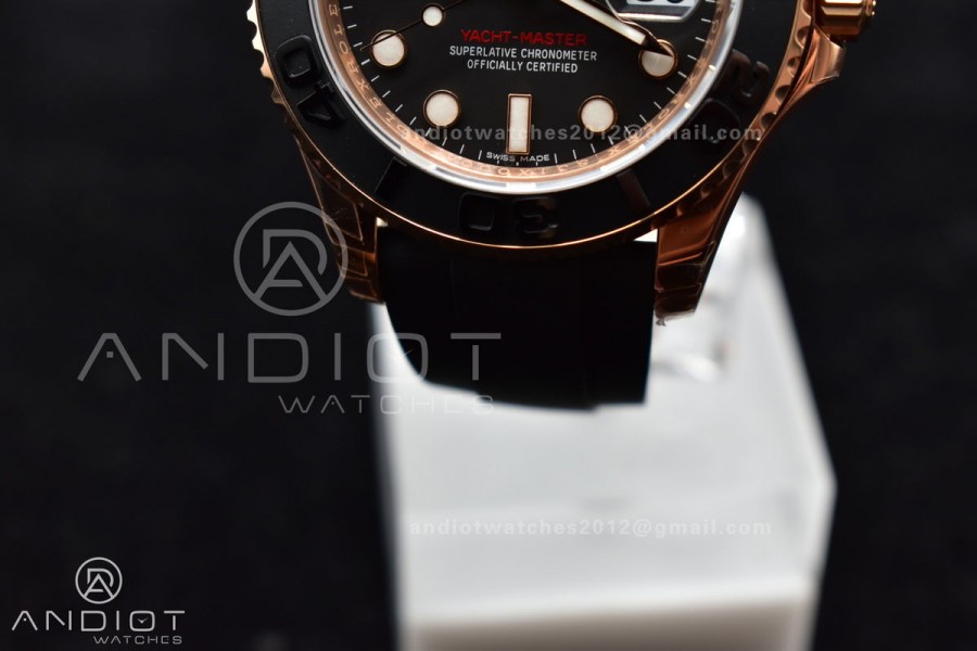 Yacht-Master 116655 VSF 1:1 Best Edition Black Ceramic Bezel on Oysterflex Rubber Strap VS3135