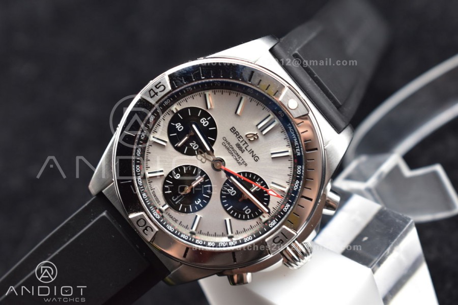 Navitimer B01 Chrono 43mm 1:1 Best Version SS/LE L-Silver/Blk BLS A7750