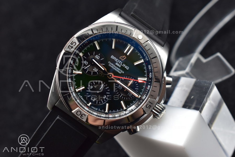 Navitimer B01 Chrono 43mm 1:1 Best Version SS/LE L-Green/Blk BLS A7750