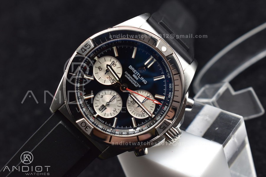 Navitimer B01 Chrono 43mm 1:1 Best Version SS/LE L-Black/Wht BLS A7750