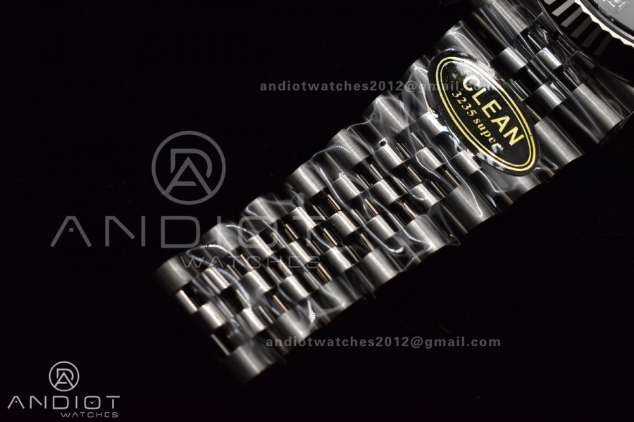 DateJust 41 SS 126334 Clean 1:1 Best Edition 904L Steel Grey Diamonds Dial On Jubilee Bracelet VR3235
