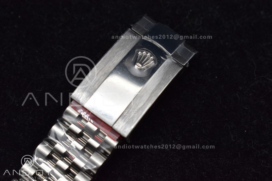 DateJust 41 SS 126334 Clean 1:1 Best Edition 904L Steel Grey Diamonds Dial On Jubilee Bracelet VR3235