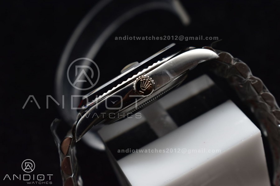 DateJust 41 SS 126334 Clean 1:1 Best Edition 904L Steel Grey Diamonds Dial On Jubilee Bracelet VR3235